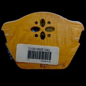 New- Longaberger Cracker Basket Wooden Divider